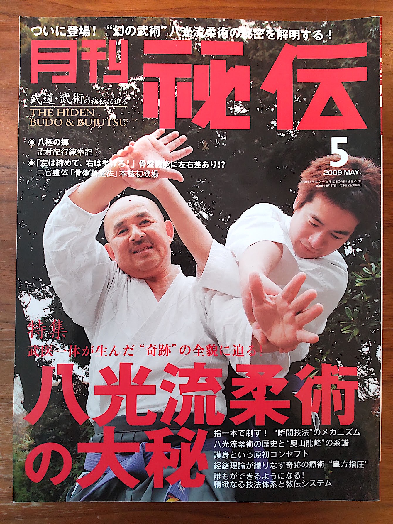 『月刊秘伝』2009年5月号の書影